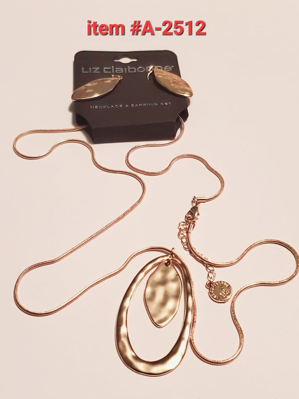 1 Bracelet & Earrings set, item # A-2512, wt.38 grams.